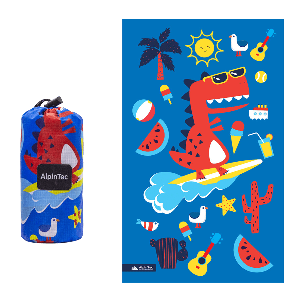 ALPINTEC ΠΕΤΣΕΤΑ ΠΑΙΔΙΚΗ MICROFIBER 70x120cm SURF DINO ΜΠΛΕ ALPINTEC ΠΕΤΣΕΤΑ ΠΑΙΔΙΚΗ MICROFIBER 70x120cm SURF DINO ΜΠΛΕ