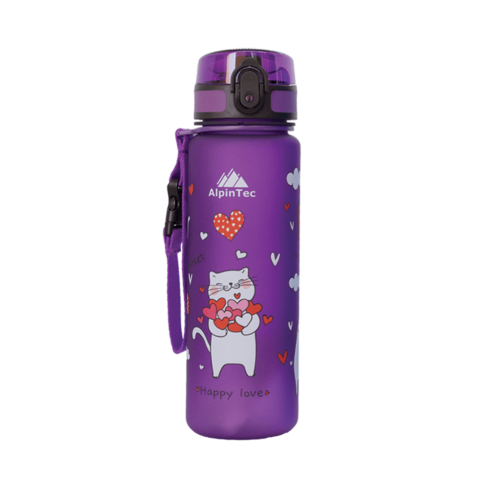 ALPINTEC ΠΑΓΟΥΡΙ ΠΑΙΔΙΚΟ ΠΛΑΣΤΙΚΟ BPA-FREE 500ml CATS ΜΩΒ