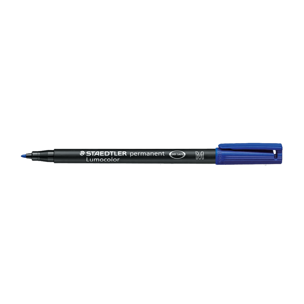 STAEDTLER ΜΑΡΚΑΔΟΡΟΣ ΑΝΕΞΙΤΗΛΟΣ LUMOCOLOR MEDIUM ΜΠΛΕ  (Το προιόν πωλείται σε μεμονωμένα τεμάχια του ενός)