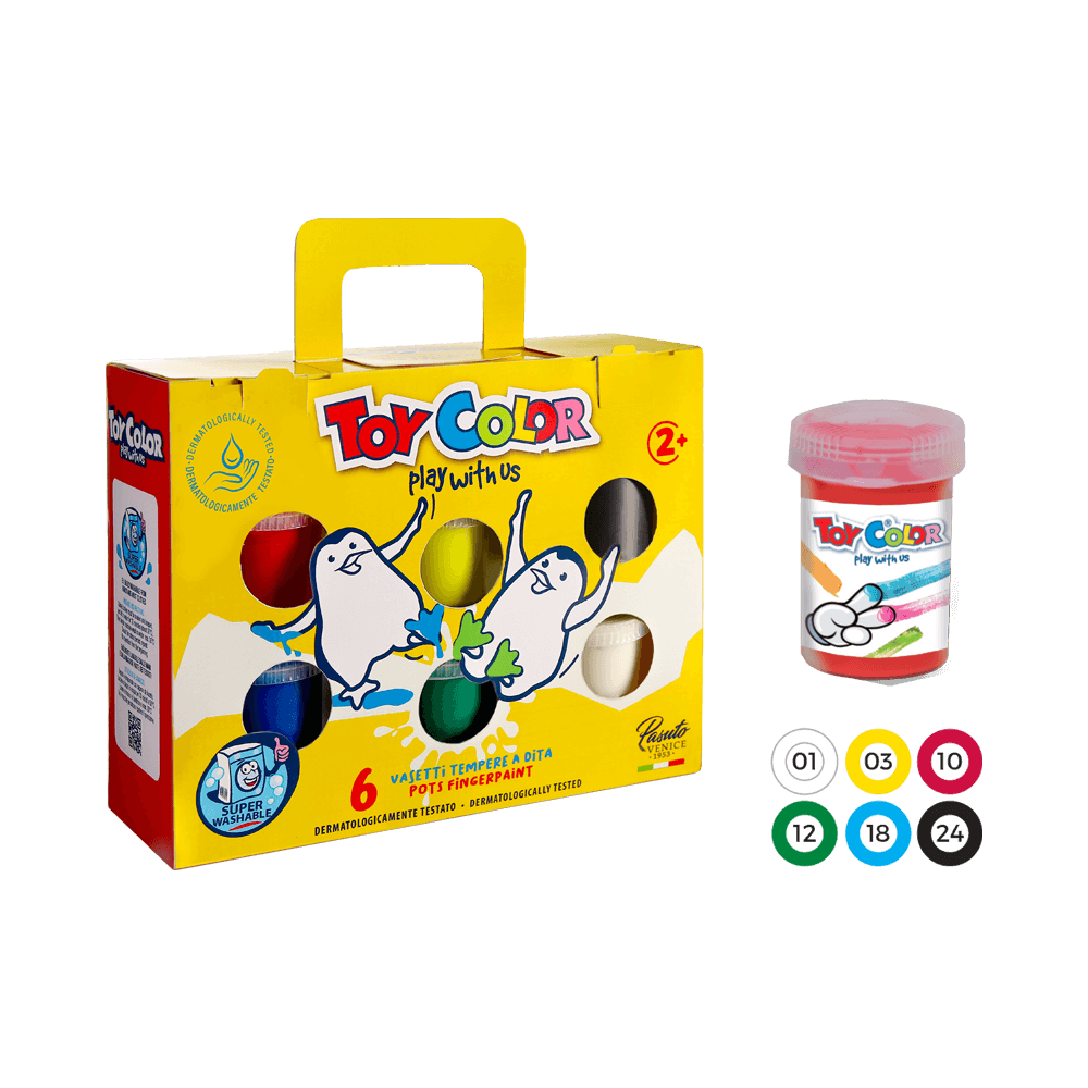 TOY COLOR ΔΑΚΤΥΛΟΜΠΟΓΙA SUPERWASHABLE 2+ ΧΑΡΤΙΝΟ ΒΑΛΙΤΣΑΚΙ 6 ΧΡΩΜΑΤΑ 50ml KIDS ΑΣΣ TOY COLOR ΔΑΚΤΥΛΟΜΠΟΓΙA SUPERWASHABLE 2+ ΧΑΡΤΙΝΟ ΒΑΛΙΤΣΑΚΙ 6 ΧΡΩΜΑΤΑ 50ml KIDS ΑΣΣ