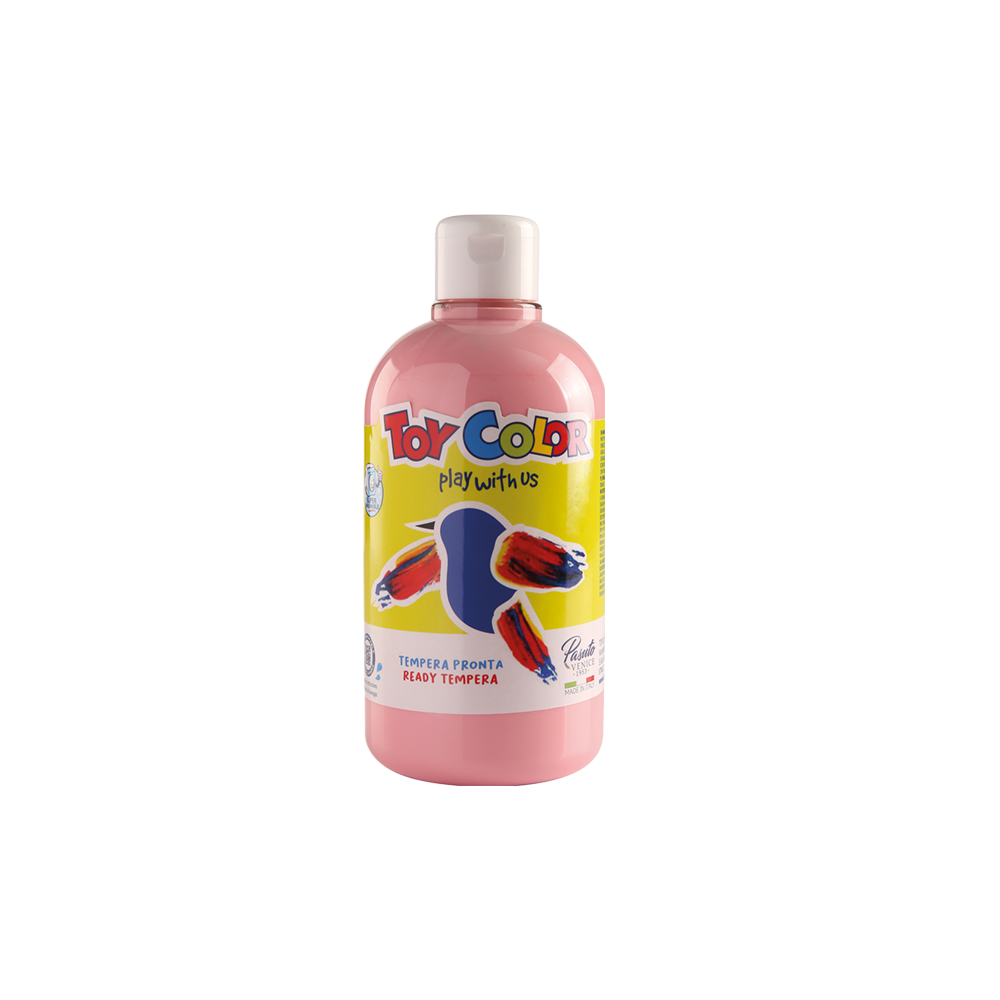 TOY COLOR ΤΕΜΠΕΡΑ SUPERWASHABLE 500ml PRIMARY ΡΟΖ