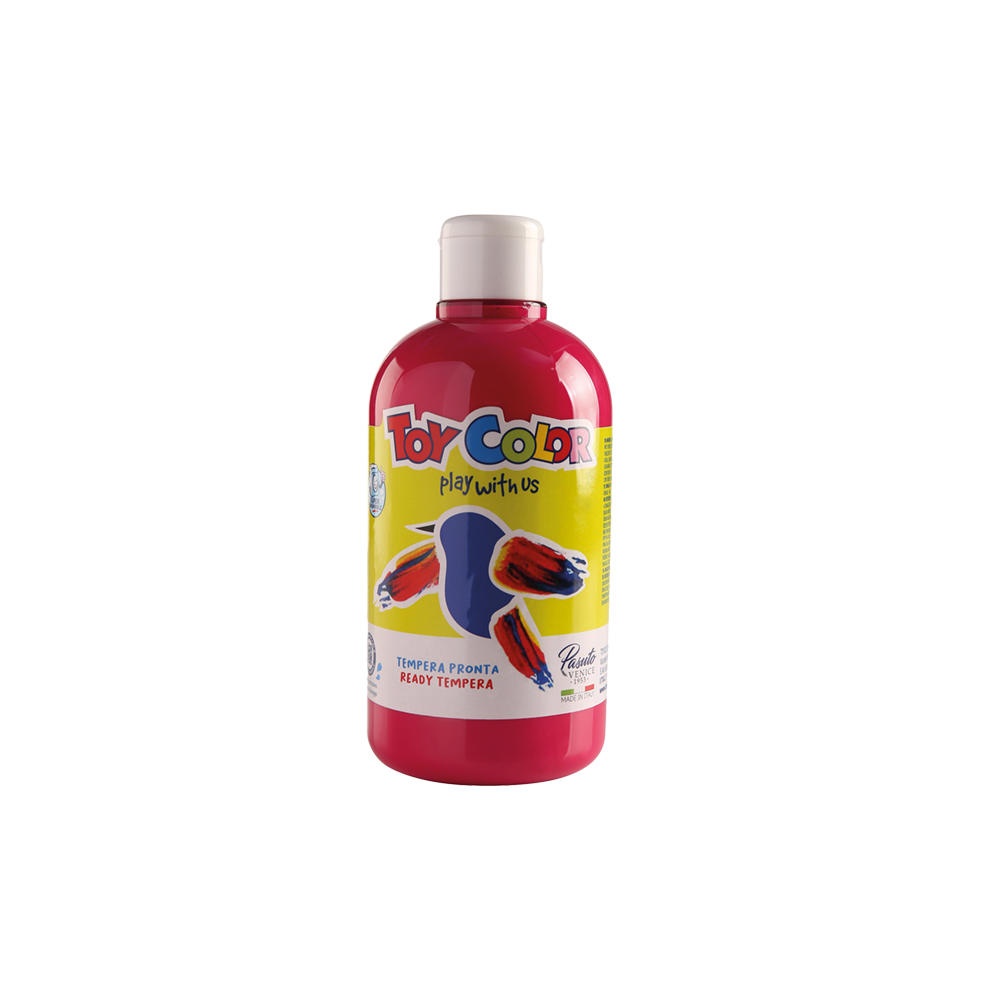 TOY COLOR ΤΕΜΠΕΡΑ SUPERWASHABLE 500ml PRIMARY CARMINE ΚΟΚΚΙΝΗ
