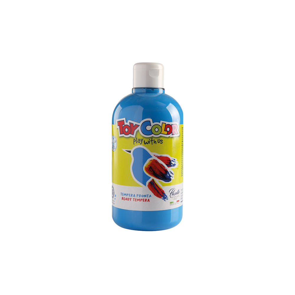 TOY COLOR ΤΕΜΠΕΡΑ SUPERWASHABLE 500ml PRIMARY CYAN ΜΠΛΕ