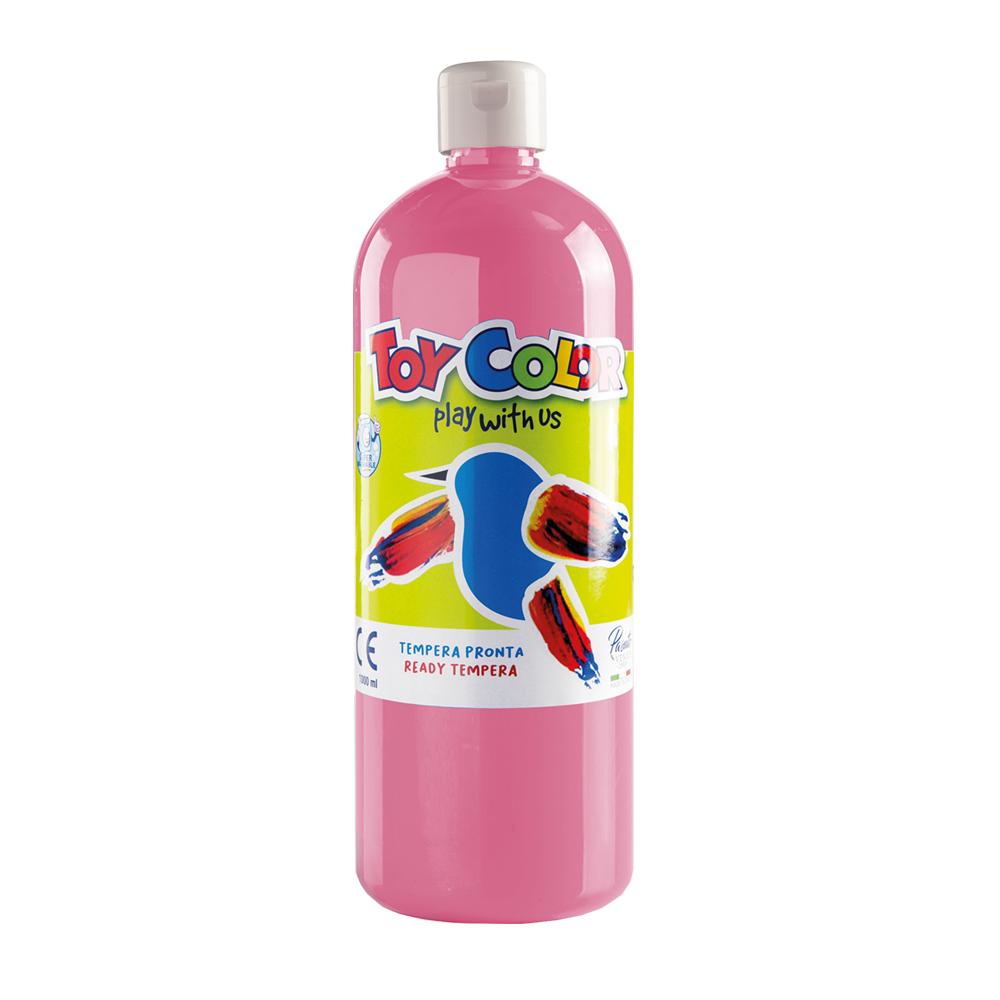 TOY COLOR ΤΕΜΠΕΡΑ SUPERWASHABLE 1000ml PRIMARY ΡΟΖ
