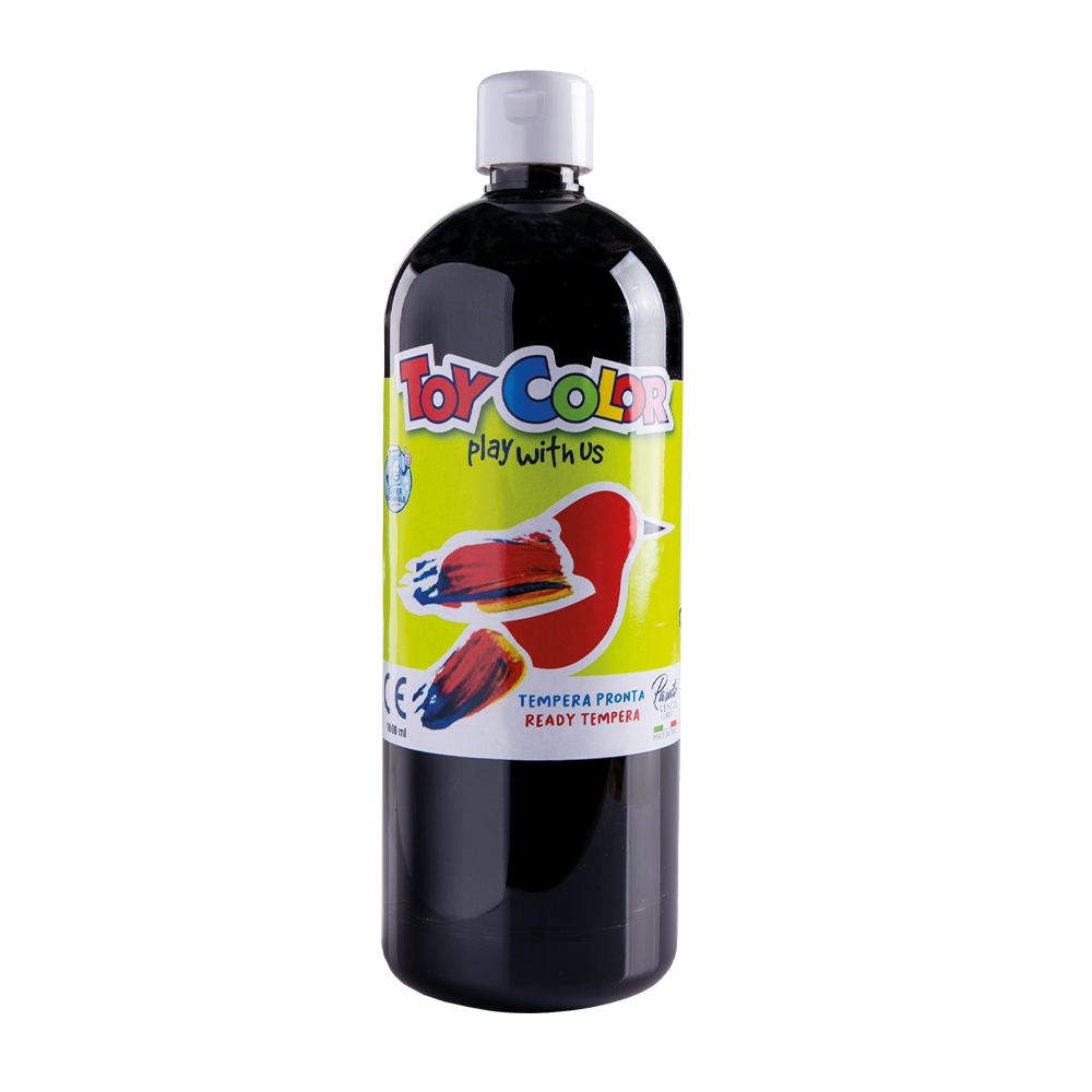 TOY COLOR ΤΕΜΠΕΡΑ SUPERWASHABLE 1000ml PRIMARY ΜΑΥΡΗ
