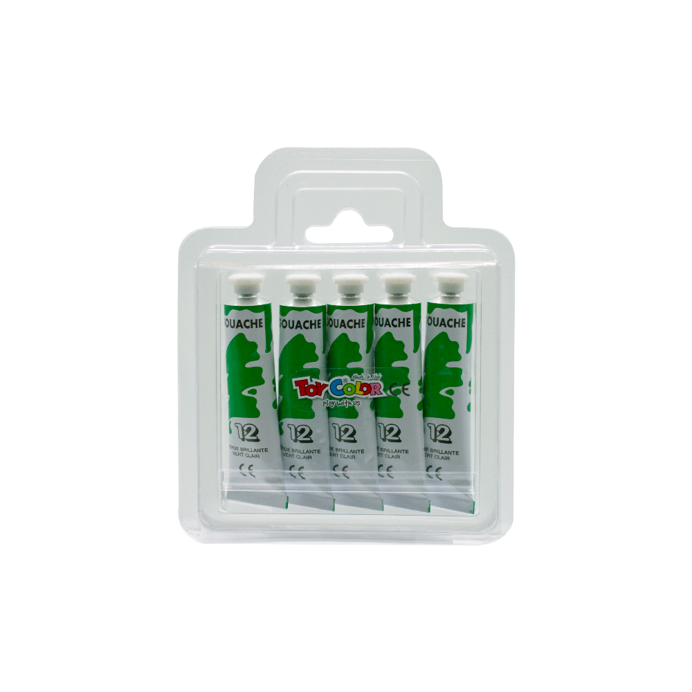 TOY COLOR ΤΕΜΠΕΡΑ SUPERWASHABLE 12ml PRIMARY ΠΡΑΣΙΝΗ 5 ΤΕΜΑΧΙΑ (Το προιόν πωλείται σε μεμονωμένα τεμάχια του ενός)