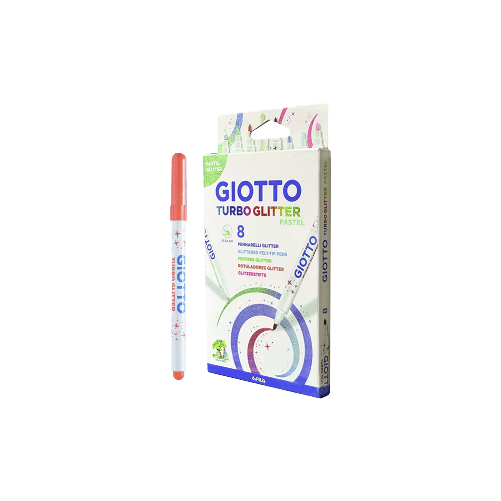 GIOTTO ΜΑΡΚΑΔΟΡΟΙ TURBO GLITTER 3+ 8 TEMAXIA GIOTTO ΜΑΡΚΑΔΟΡΟΙ TURBO GLITTER 3+ 8 TEMAXIA