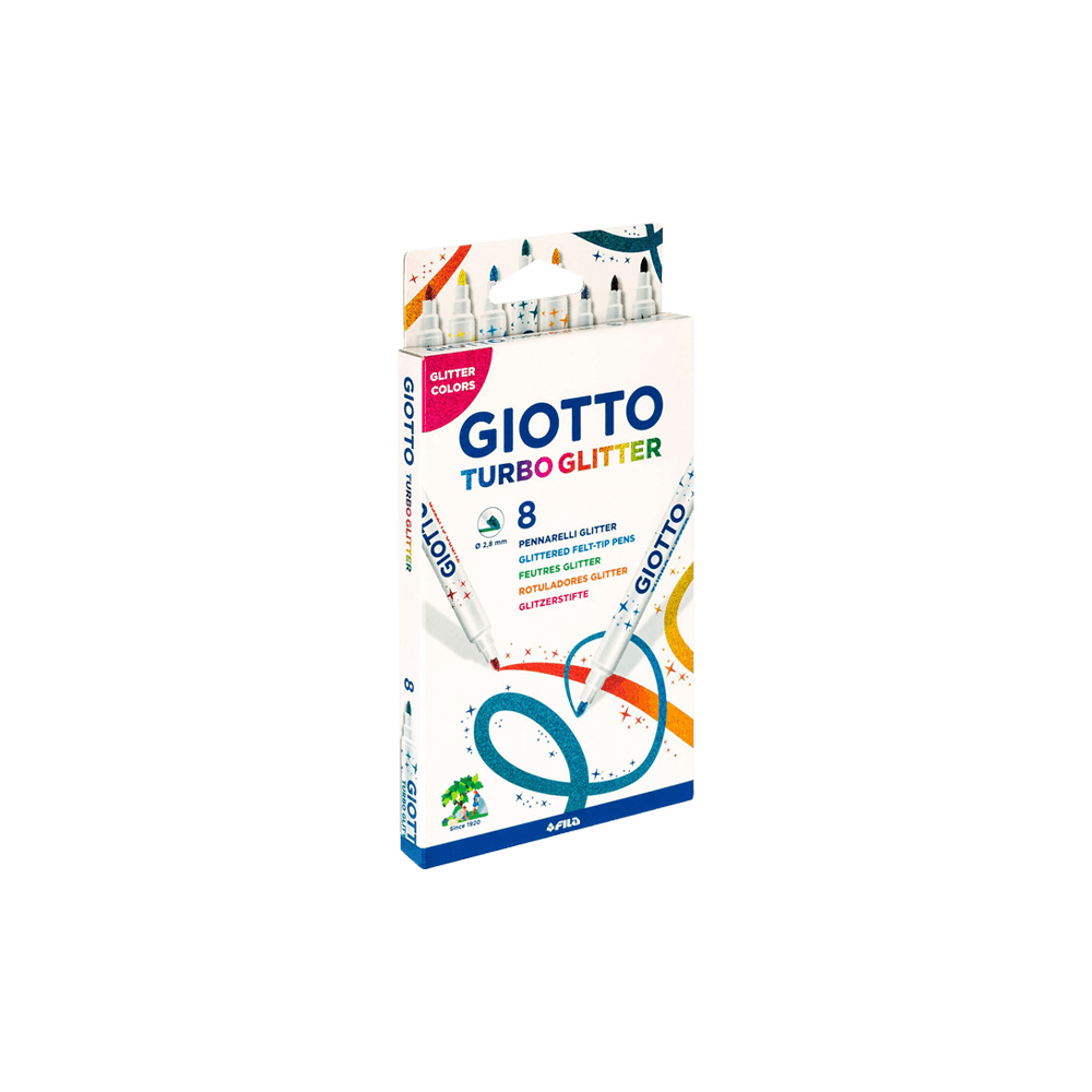 GIOTTO ΜΑΡΚΑΔΟΡΟΙ TURBO GLITTER 3+ 8 TEMAXIA GIOTTO ΜΑΡΚΑΔΟΡΟΙ TURBO GLITTER 3+ 8 TEMAXIA