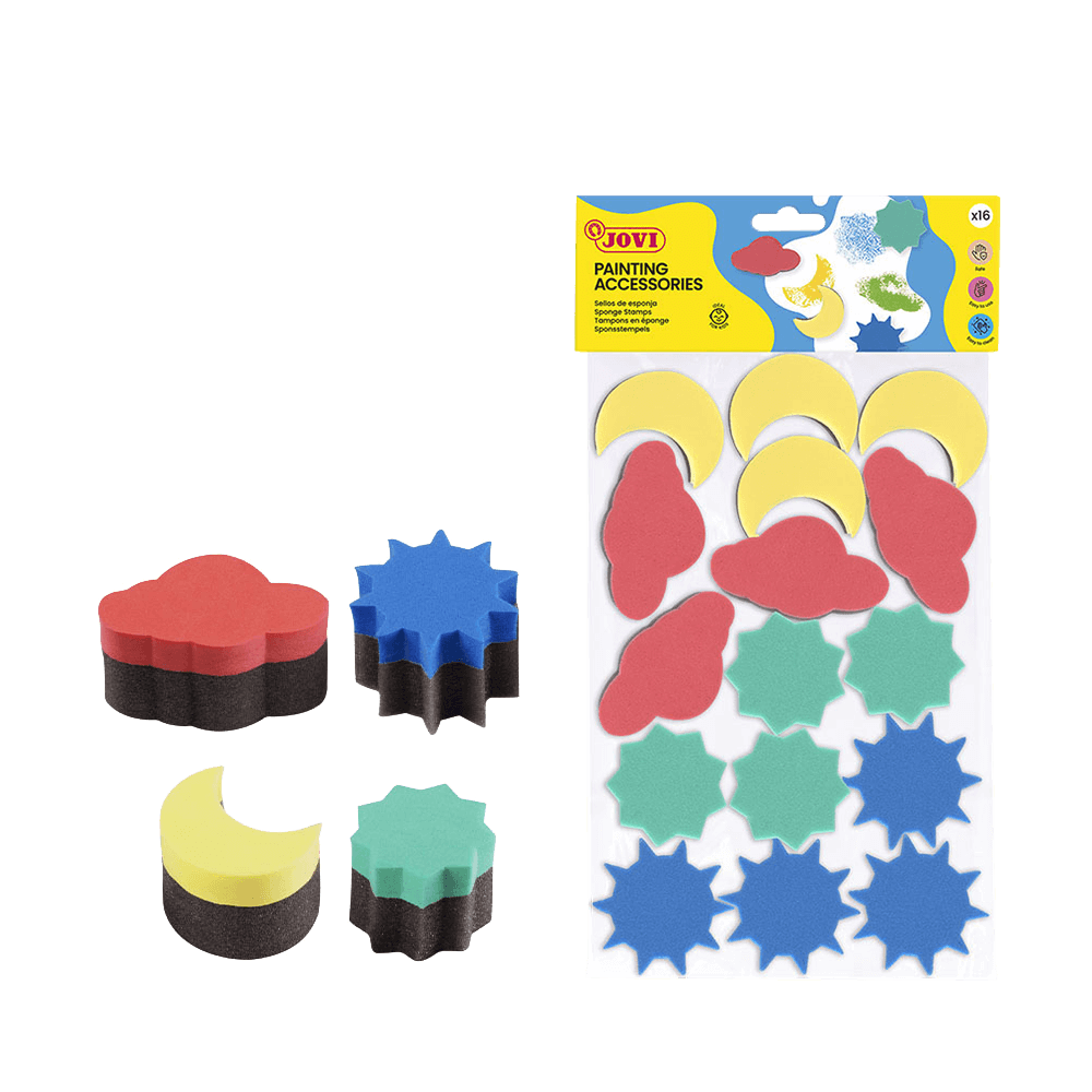 JOVI ΣΤΑΜΠΑΔΟΡΟΣ ΣΦΟΥΓΓΑΡΙ 3+ ΧΑΡΤΙΝΟ BLISTER ΣΕΤ 16 ΤΕΜΑΧΙΑ ΑΣΣΟΡΤΙ