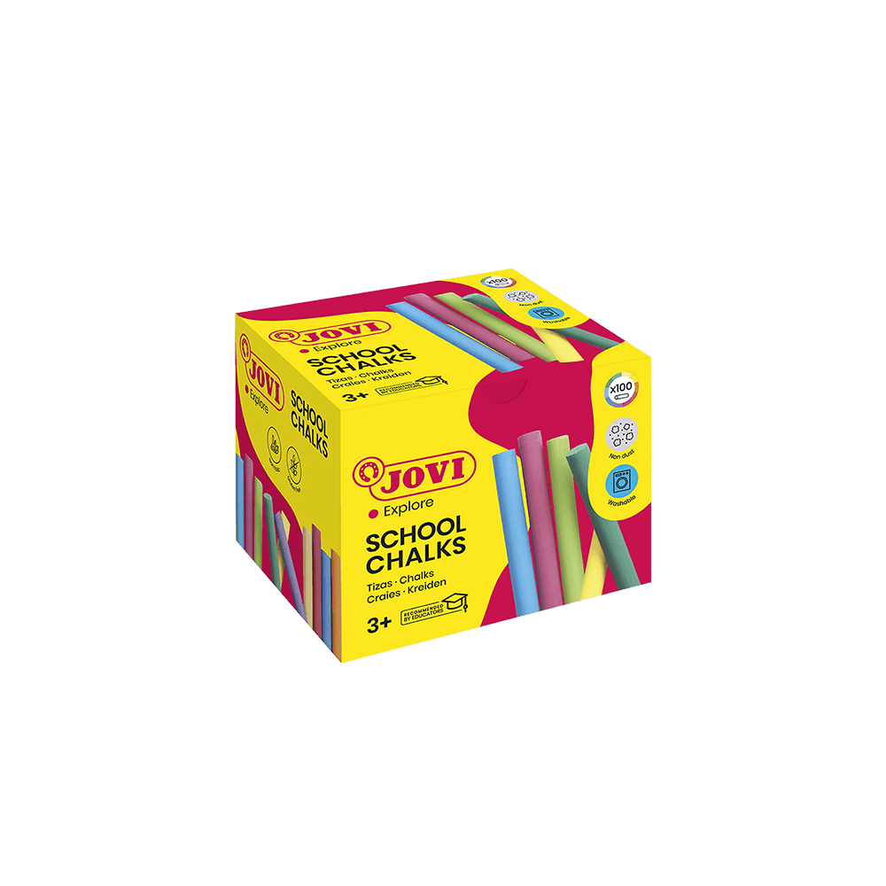 JOVI ΚΙΜΩΛΙΑ WASHABLE 10 ΧΡΩΜΑΤΑ 9x80mm SCHOOL 3+ 100 ΤΕΜΑΧΙΑ JOVI ΚΙΜΩΛΙΑ WASHABLE 10 ΧΡΩΜΑΤΑ 9x80mm SCHOOL 3+ 100 ΤΕΜΑΧΙΑ