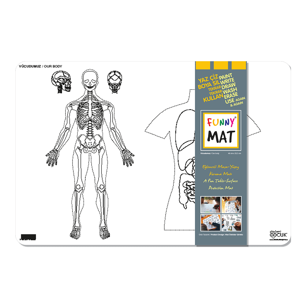 AKADEMI ΣΟΥΠΛΑ ΕΠΙΦΑΝΕΙΑ ΖΩΓΡΑΦΙΚΗΣ ΤΟ ΣΩΜΑ ΜΑΣ 48x33.5cm FUNNY MAT