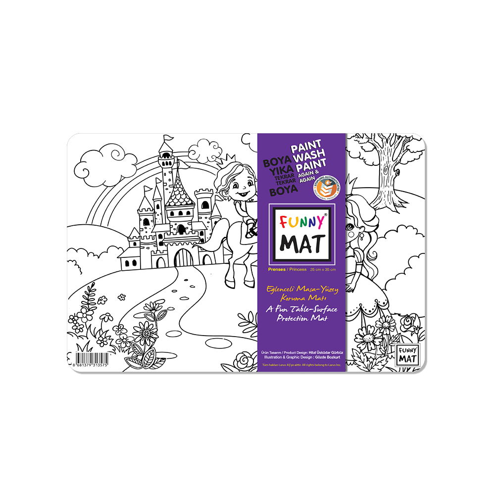 AKADEMI ΣΟΥΠΛΑ ΕΠΙΦΑΝΕΙΑ ΖΩΓΡΑΦΙΚΗΣ ΠΡΙΓΚΙΠΙΣΣΑ 25x35cm FUNNY MAT