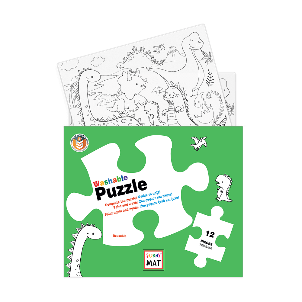 AKADEMI ΠΑΖΛ ΕΠΙΦΑΝΕΙΑ ΖΩΓΡΑΦΙΚΗΣ ΔΕΙΝΟΣΑΥΡΟΙ 30x40cm FUNNY PUZZLE