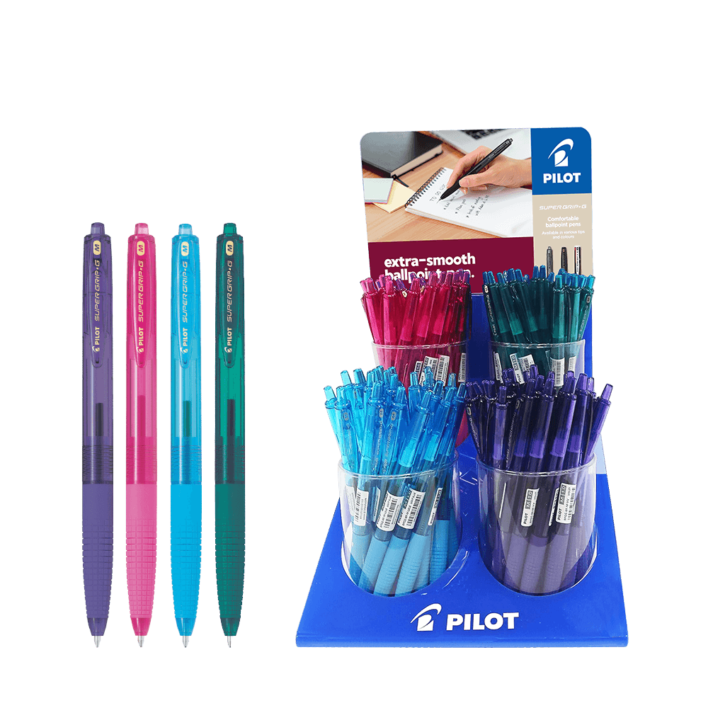 PILOT ΒΙΤΡΙΝΑ ΓΕΜΑΤΗ ΣΤΥΛΟ ΚΟΥΜΠΙ SUPER GRIP G MEDIUM 96 ΤΕΜΑΧΙΑ (Το προιόν πωλείται σε μεμονωμένα τεμάχια του ενός)