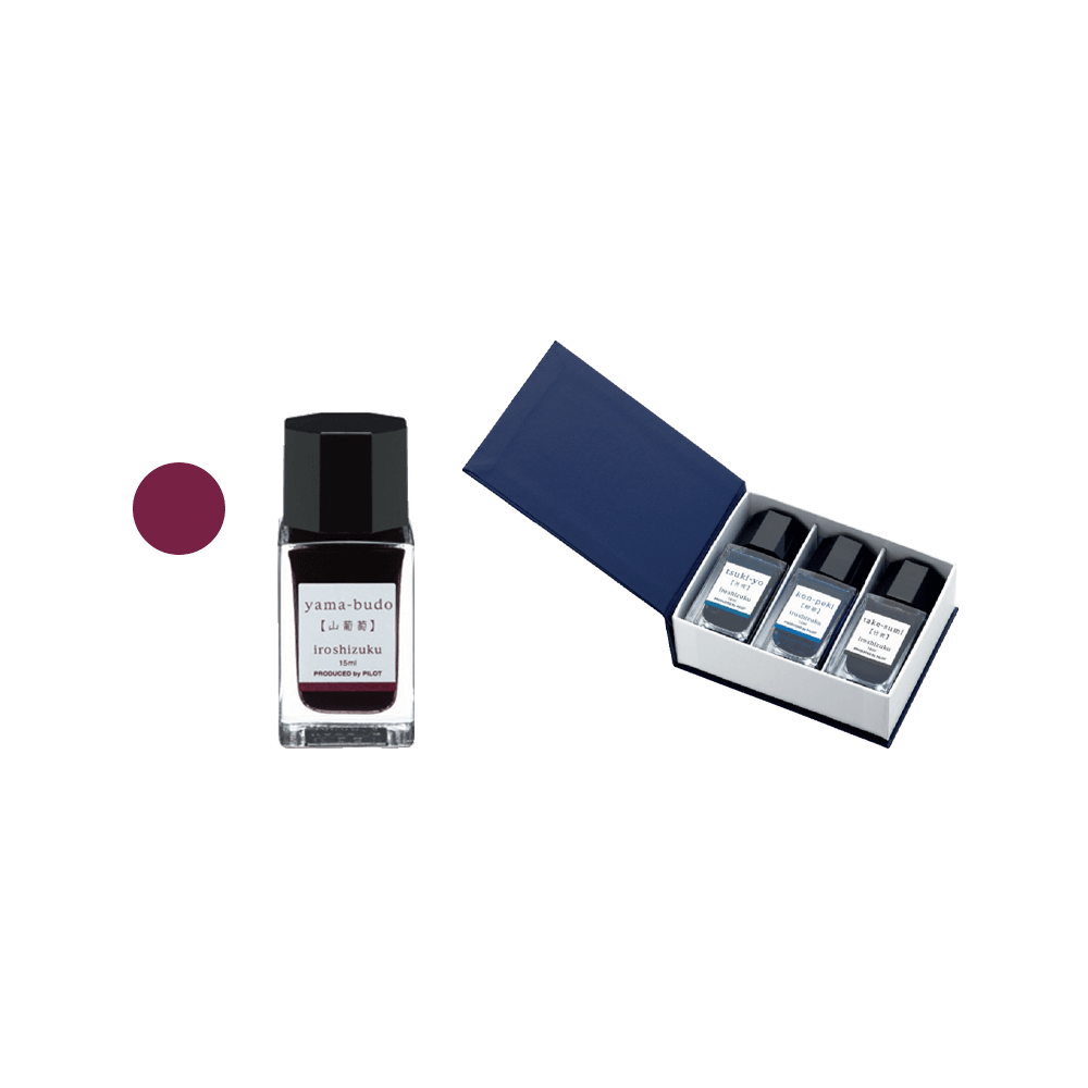 PILOT FINE WRITING ΜΕΛΑΝΙ ΠΕΝΑΣ ΚΟΚΚΙΝΟ ΚΟΥΤΙ ΧΑΡΤΙΝΟ 3 ΤΕΜΑΧΙΑ 15ml IROSHIZUKU YAM