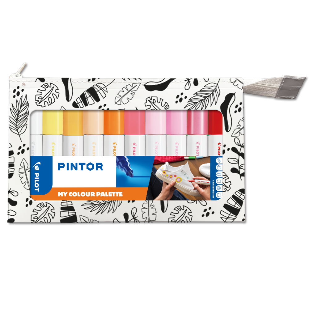PILOT ΜΑΡΚΑΔΟΡΟΙ PINTOR ΣΕΤ 10 ΧΡΩΜΑΤΩΝ MEDIUM WARM COLOURS