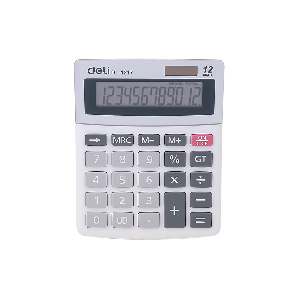 DELI ΑΡΙΘΜΟΜΗΧΑΝΗ 12 ΨΗΦΙΩΝ 13.4x10.6x3.3cm EASY ΑΣΗΜΙ