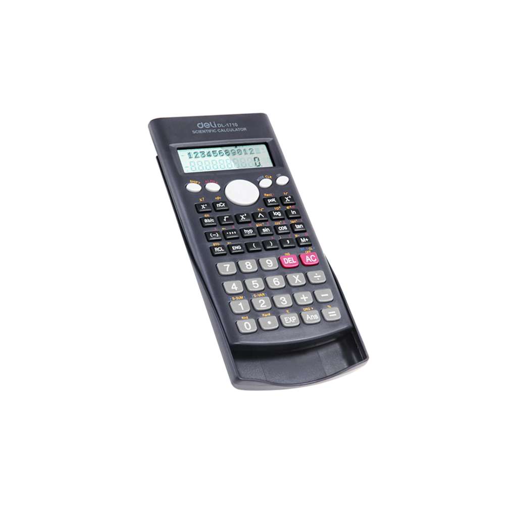 DELI ΑΡΙΘΜΟΜΗΧΑΝΗ ΜΠΑΤΑΡΙΑΣ 240 ΛΕΙΤΟΥΡΓΙΕΣ 16.2x8.4x1.9cm CORE ΣΚΟΥΡΟ ΜΠΛΕ