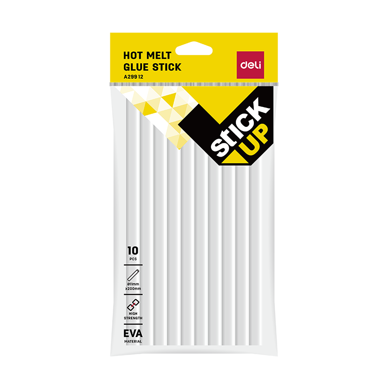 DELI ΚΟΛΛΑ ΣΙΛΙΚΟΝΗΣ Φ11x200mm 10 ΤΕΜΑΧΙΑ STICK UP ΔΙΑΦΑΝΗ