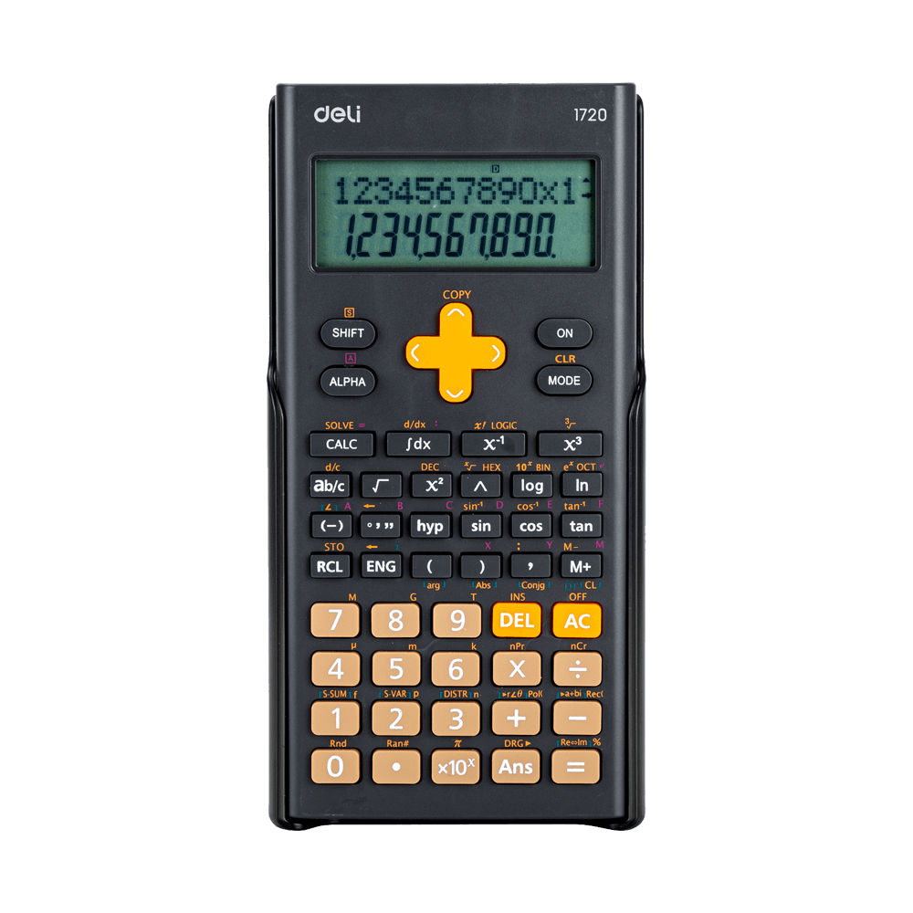 DELI ΑΡΙΘΜΟΜΗΧΑΝΗ ΕΠΙΣΤΗΜΟΝΙΚΗ 300 ΛΕΙΤΟΥΡΓΙΕΣ 23.3x11.5x3cm ΣΚΟΥΡΟ ΓΚΡΙ