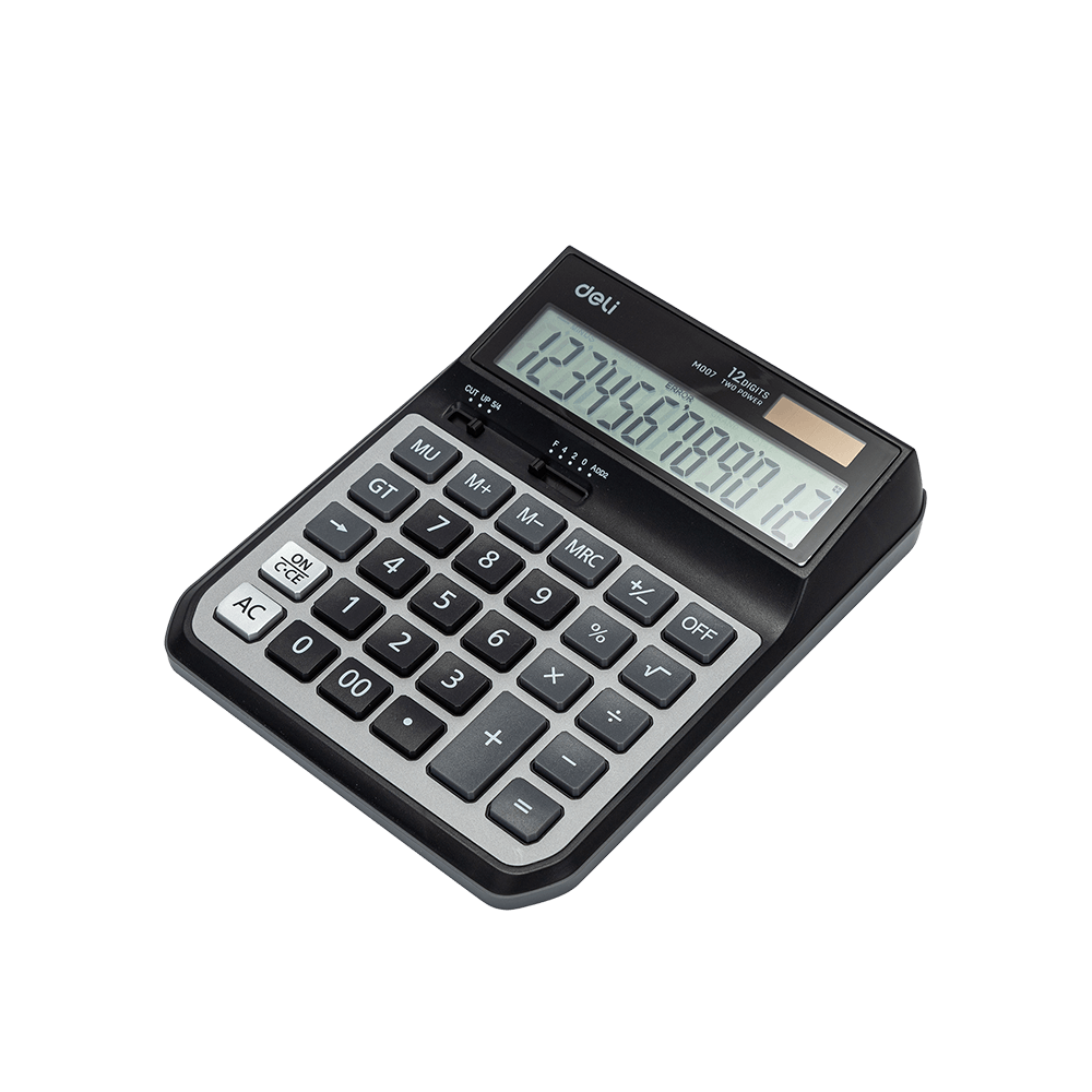 DELI ΑΡΙΘΜΟΜΗΧΑΝΗ 12 ΨΗΦΙΩΝ 20.1x16x4.6cm ΓΚΡΙ