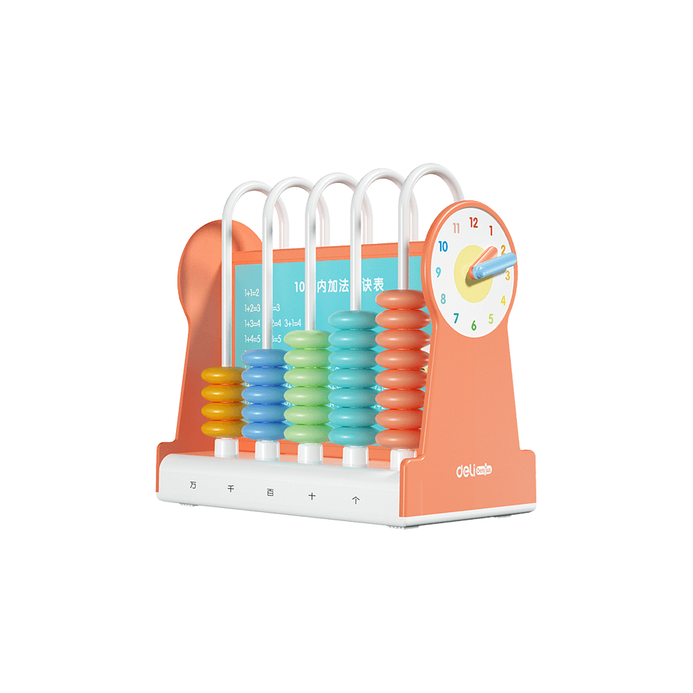 DELI ΑΒΑΚΑΣ ΠΑΙΔΙΚΟΣ ΠΛΑΣΤΙΚΟΣ 50 ΧΑΝΤΡΕΣ 11cm ΠΟΡΤΟΚΑΛΙ