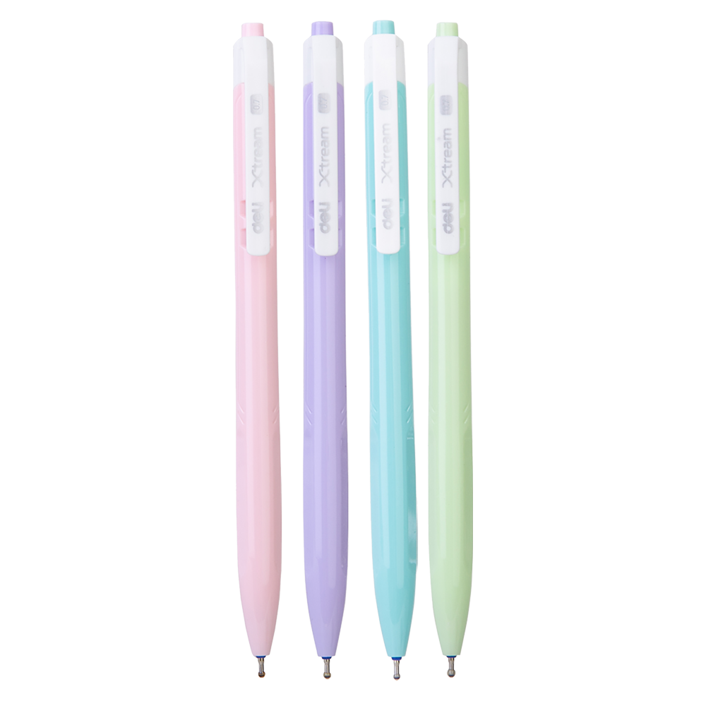 DELI ΣΤΥΛΟ ΚΟΥΜΠΙ 0.7mm XTREAM ΠΑΣΤΕΛ ΑΣΣΟΡΤΙ 12 ΤΕΜΑΧΙΑ (Το προιόν πωλείται σε μεμονωμένα τεμάχια του ενός)