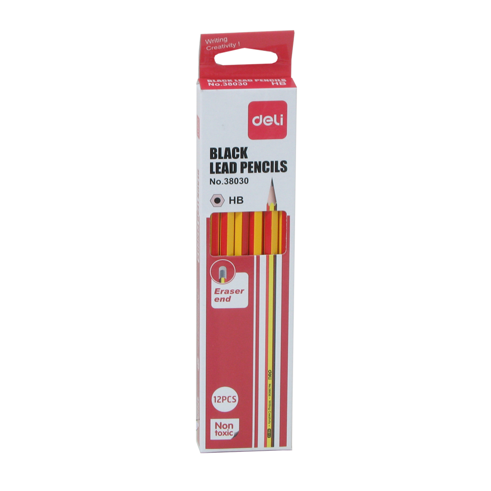 DELI ΜΟΛΥΒΙ ΜΕ ΓΟΜΑ HB BLISTER ΡΙΓΕ  (Το προιόν πωλείται σε μεμονωμένα τεμάχια του ενός)