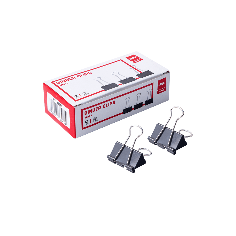 DELI ΠΙΑΣΤΡΑ DOUBLE 32mm Νο3 EFFORTLESS ΜΑΥΡΗ 12 ΤΕΜΑΧΙΑ (Το προιόν πωλείται σε μεμονωμένα τεμάχια του ενός)