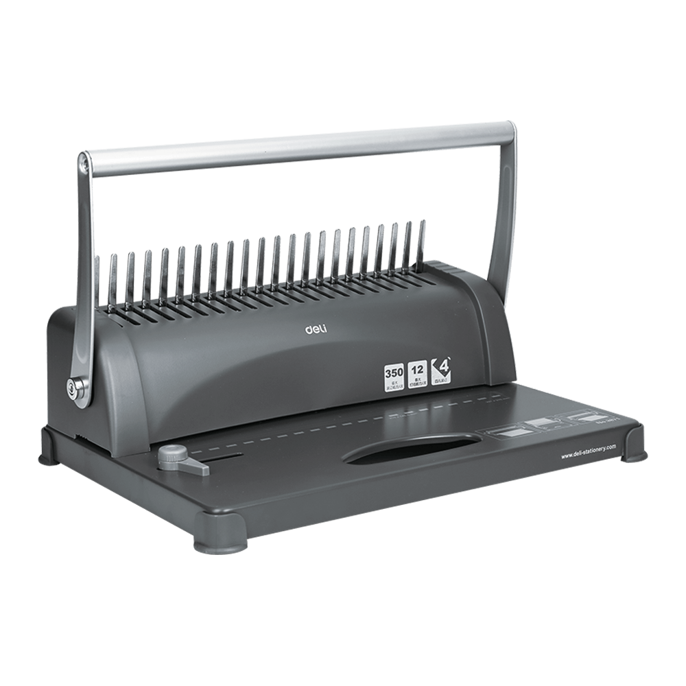 DELI ΜΗΧΑΝΗ ΒΙΒΛΙΟΔΕΣΙΑΣ 38.5x27.5x24.5cm ΓΚΡΙ