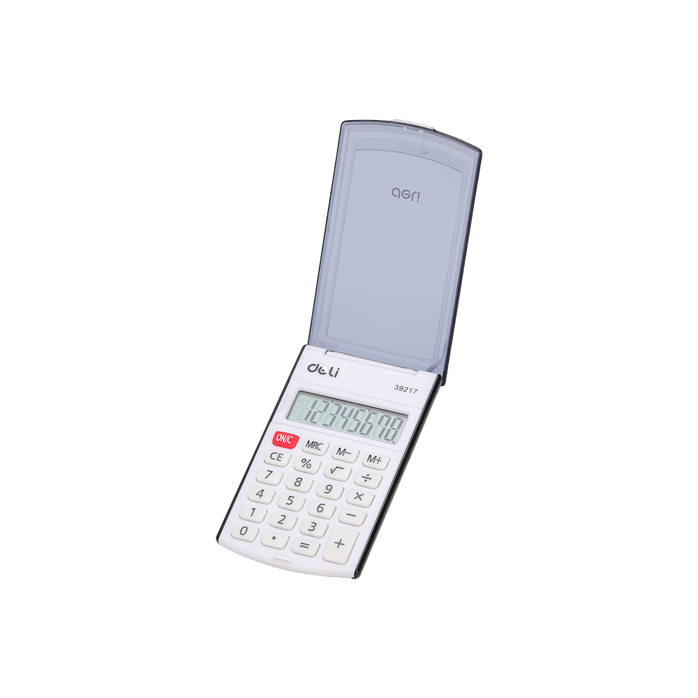 DELI ΑΡΙΘΜΟΜΗΧΑΝΗ 8 ΨΗΦΙΩΝ 10.15x6.05x1.1cm EASY-PROTECT ΜΑΥΡΗ