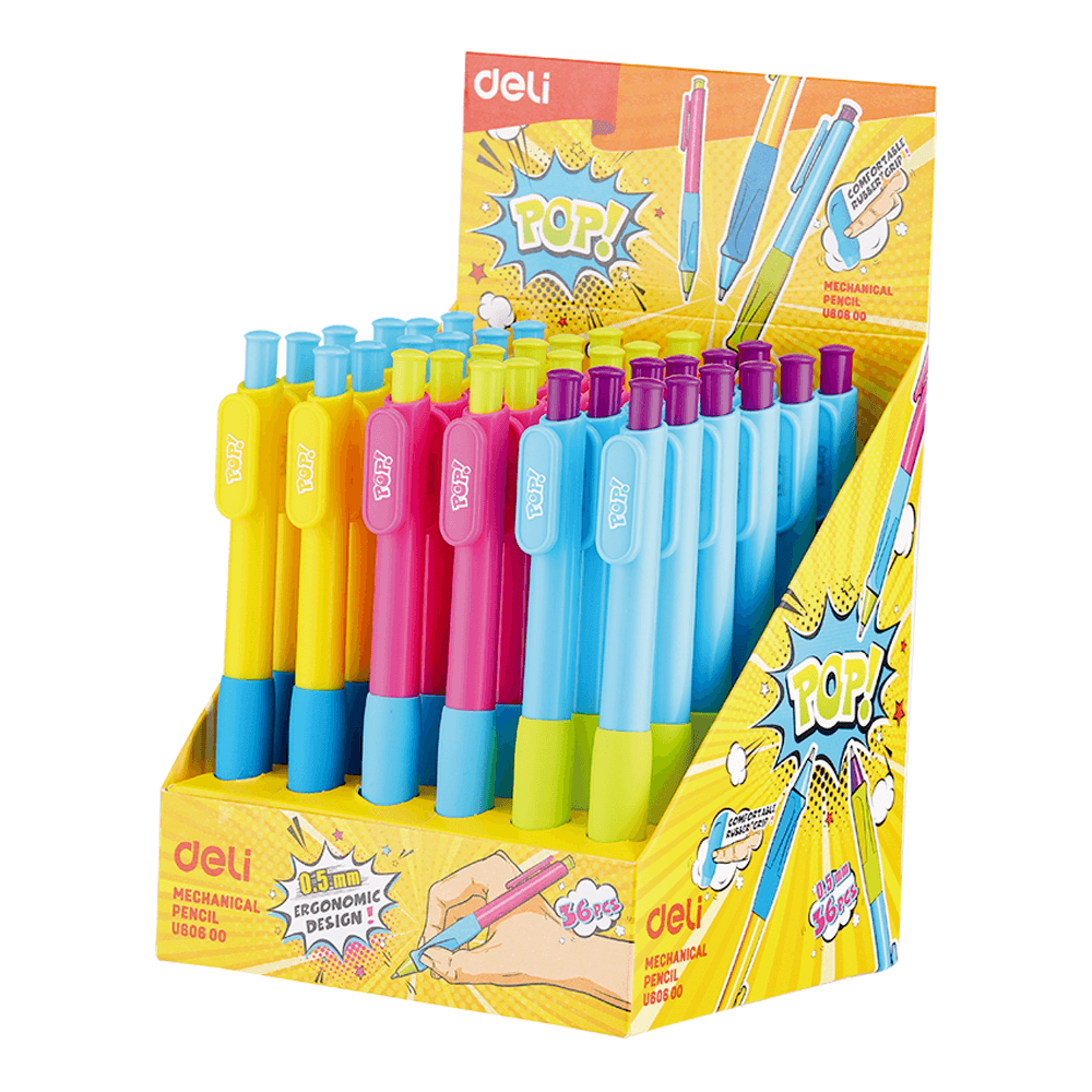 DELI ΜΗΧΑΝΙΚΟ ΜΟΛΥΒΙ 0.5mm ΑΝΑΤΟΜΙΚΗ ΛΑΒΗ U-TOUCH ΑΣΣΟΡΤΙ 36 ΤΕΜΑΧΙΑ (Το προιόν πωλείται σε μεμονωμένα τεμάχια του ενός) DELI ΜΗΧΑΝΙΚΟ ΜΟΛΥΒΙ 0.5mm ΑΝΑΤΟΜΙΚΗ ΛΑΒΗ U-TOUCH ΑΣΣΟΡΤΙ 36 ΤΕΜΑΧΙΑ (Το προιόν πωλείται σε μεμονωμένα τεμάχια του ενός)