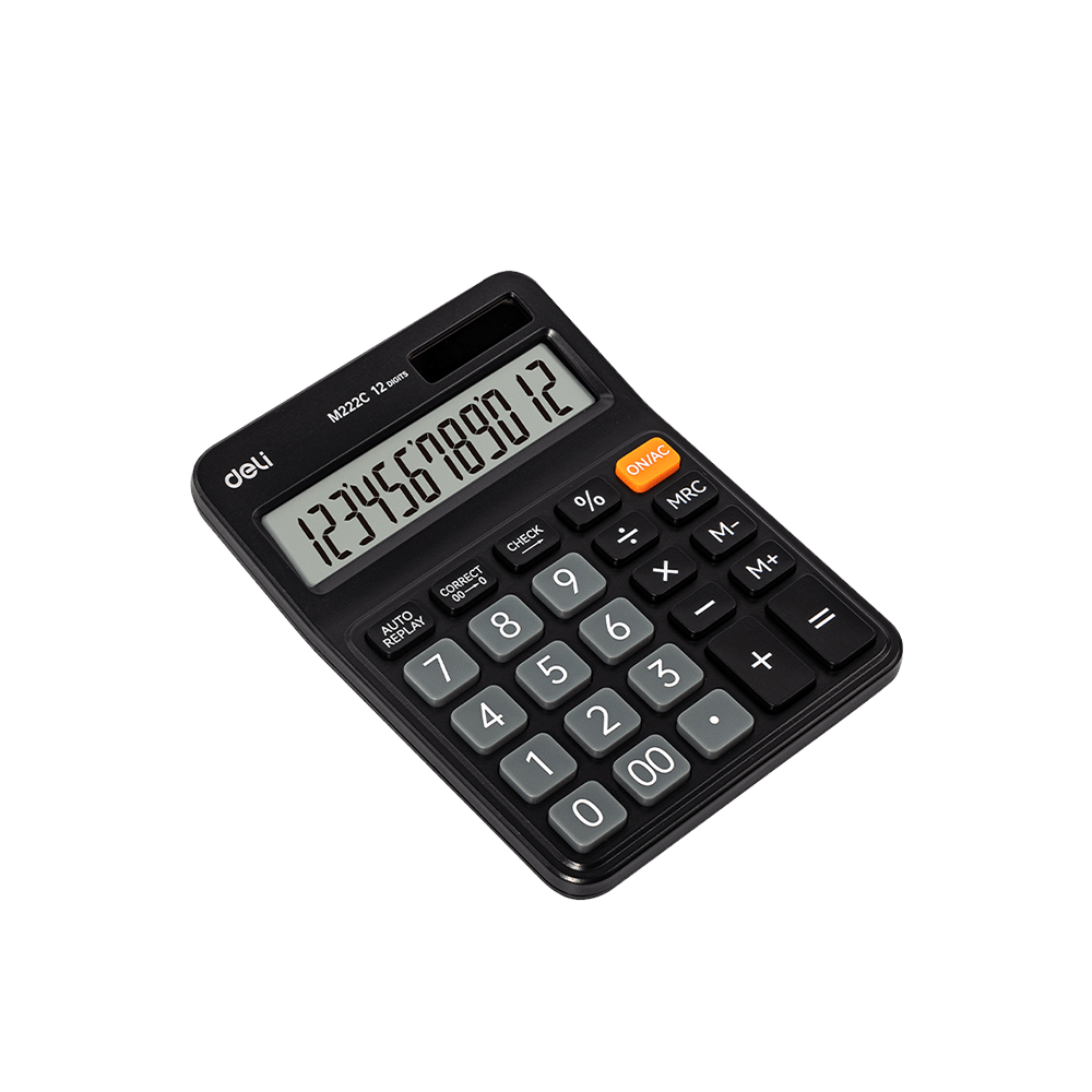 DELI ΑΡΙΘΜΟΜΗΧΑΝΗ 12 ΨΗΦΙΩΝ 15x11x2.8cm ASKEND ΜΑΥΡΟ