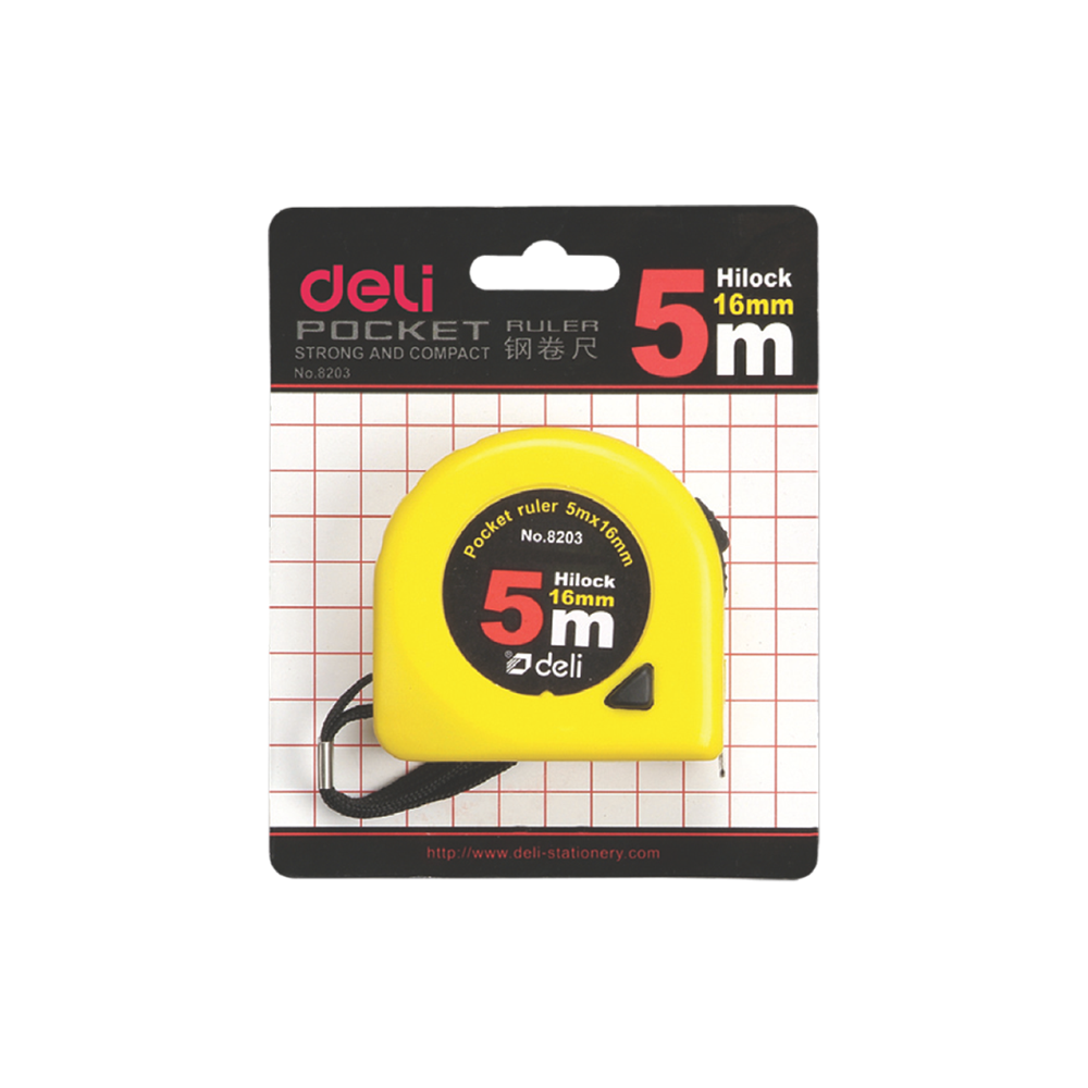 DELI ΜΕΤΡΟΤΑΙΝΙΑ ΑΤΣΑΛΙΝΗ 5mx16mm