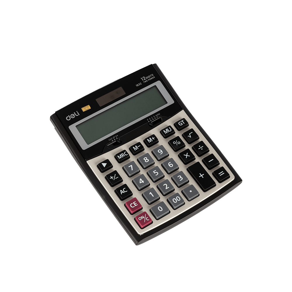 DELI ΑΡΙΘΜΟΜΗΧΑΝΗ 12 ΨΗΦΙΩΝ 19.5x15.5x4.8cm ΧΡΥΣΟ