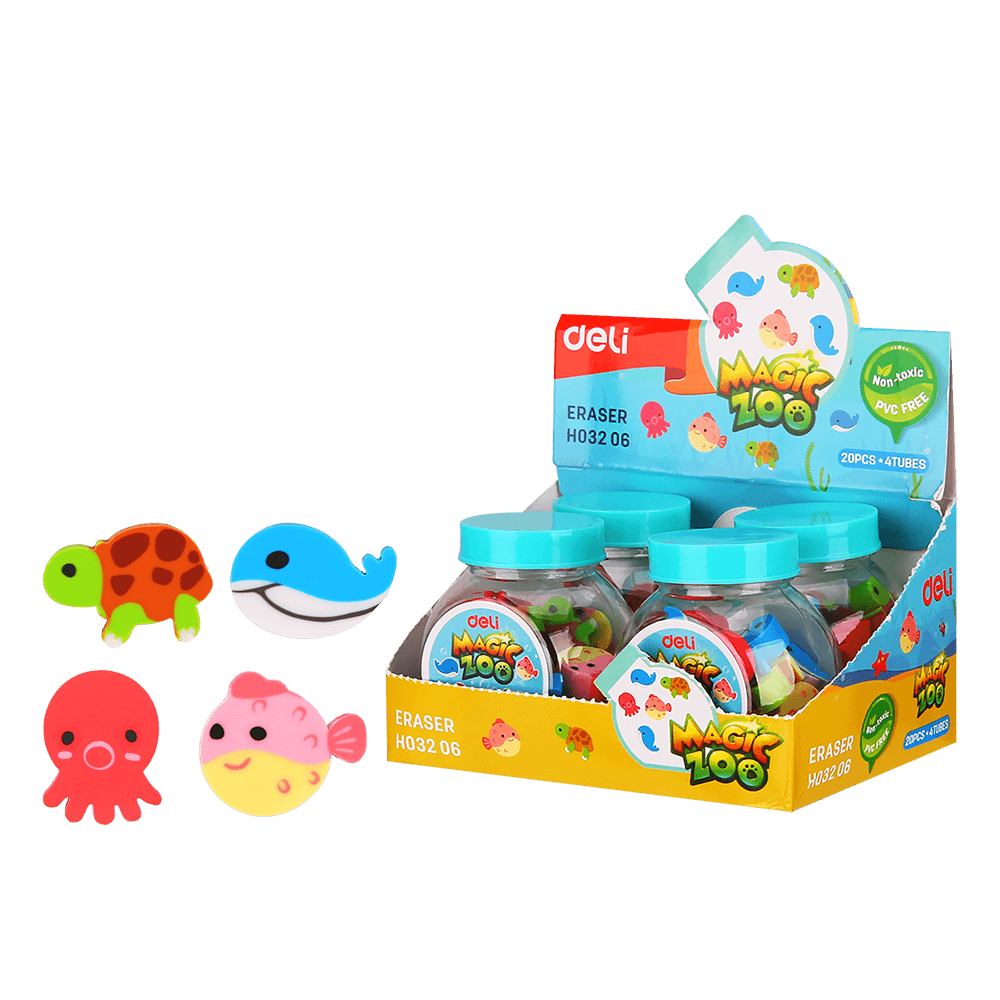 DELI ΒΙΤΡΙΝΑ ΓΕΜΑΤΗ ΓΟΜΑ ΖΩΑΚΙΑ 20 ΤΕΜΑΧΙΑ 50x50x54mm U-TOUCH ΑΣΣΟΡΤΙ 4 ΤΕΜΑΧ? (Το προιόν πωλείται σε μεμονωμένα τεμάχια του ενό