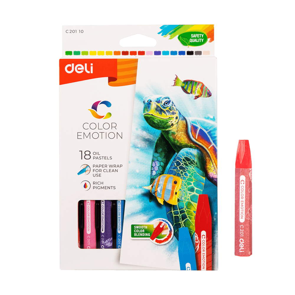 DELI ΛΑΔΟΠΑΣΤΕΛ 18 ΧΡΩΜΑΤΑ COLOR EMOTION