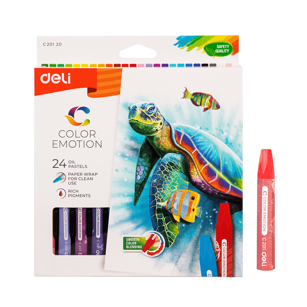 DELI ΛΑΔΟΠΑΣΤΕΛ 24 ΧΡΩΜΑΤΑ BLISTER COLOR EMOTION 24 ΤΕΜΑΧΙΑ