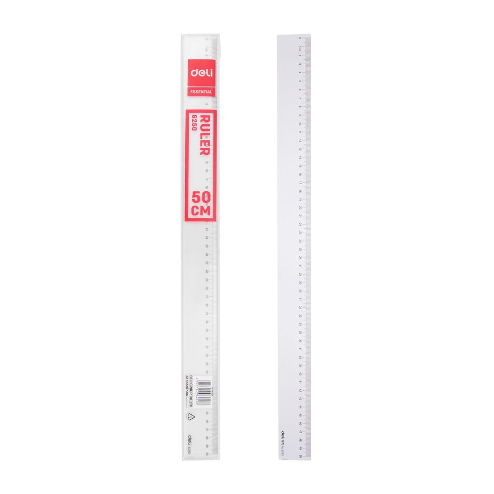 DELI ΥΠΟΔΕΚΑΜΕΤΡΟ 50cm ESSENTIAL ΔΙΑΦΑΝΟ 20 ΤΕΜΑΧΙΑ (Το προιόν πωλείται σε μεμονωμένα τεμάχια του ενός)