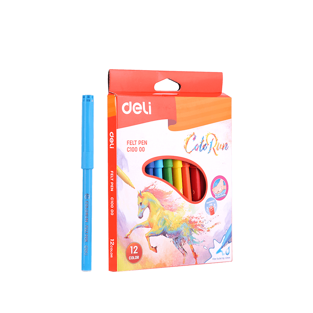 DELI ΜΑΡΚΑΔΟΡΟΣ WASHABLE ΧΑΡΤΙΝΟ BLISTER 12 ΧΡΩΜΑΤΑ 1.0-1.2mm COLORUN 24 ΤΕΜΑΧΙΑ (Το προιόν πωλείται σε μεμονωμένα τεμάχια του ε DELI ΜΑΡΚΑΔΟΡΟΣ WASHABLE ΧΑΡΤΙΝΟ BLISTER 12 ΧΡΩΜΑΤΑ 1.0-1.2mm COLORUN 24 ΤΕΜΑΧΙΑ (Το προιόν πωλείται σε μεμονωμένα τεμάχια του ε