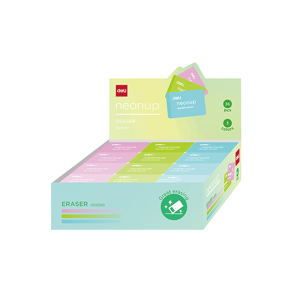 DELI ΒΙΤΡΙΝΑ ΓΕΜΑΤΗ ΓΟΜΑ 39x27x12mm NEONUP ΑΣΣΟΡΤΙ 3 (Το προιόν πωλείται σε μεμονωμένα τεμάχια του ενός)