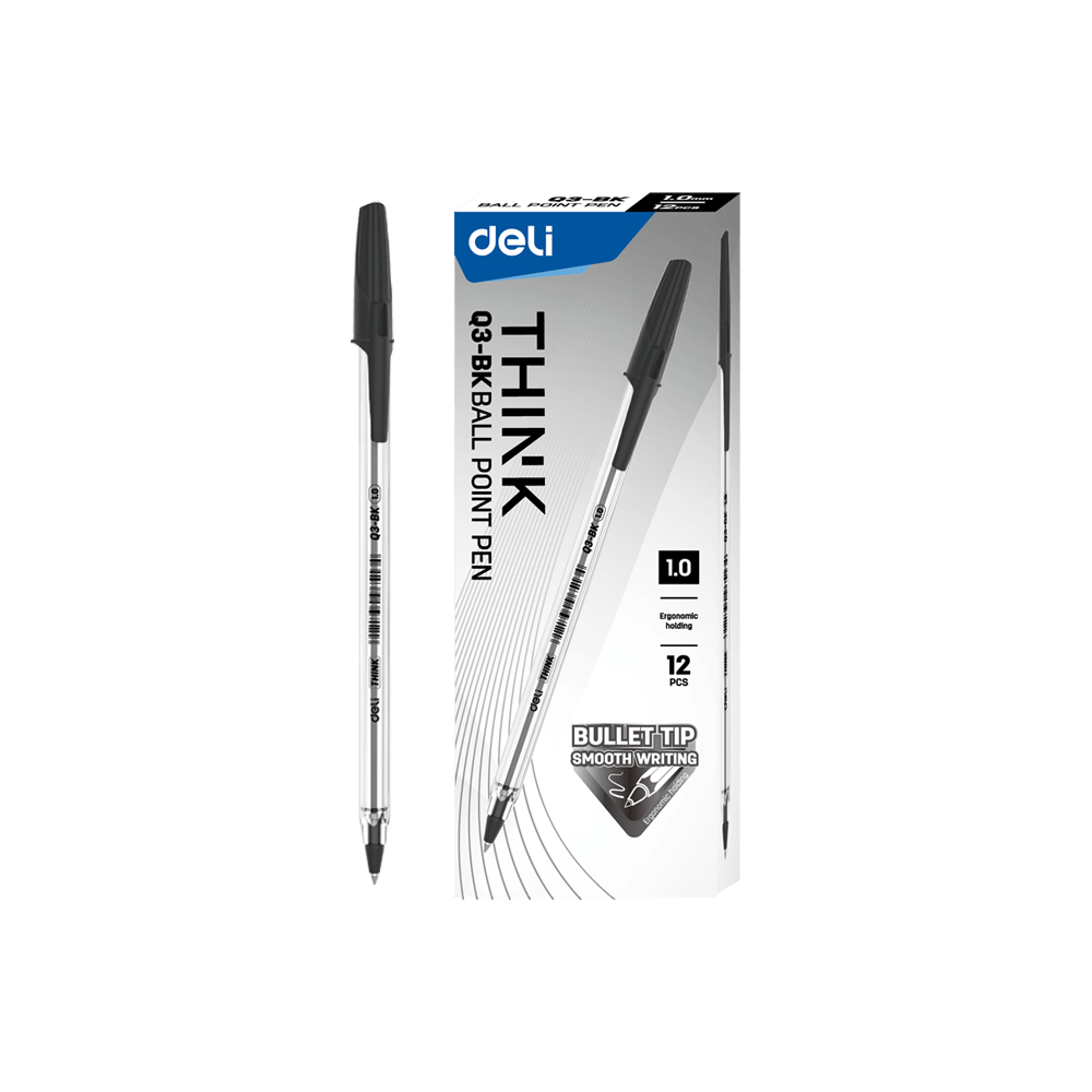 DELI ΣΤΥΛΟ 1.0 THINK ΜΑΥΡΟ 12 ΤΕΜΑΧΙΑ (Το προιόν πωλείται σε μεμονωμένα τεμάχια του ενός) DELI ΣΤΥΛΟ 1.0 THINK ΜΑΥΡΟ 12 ΤΕΜΑΧΙΑ (Το προιόν πωλείται σε μεμονωμένα τεμάχια του ενός)