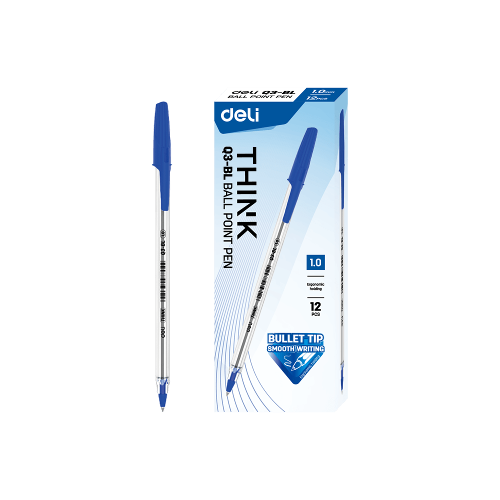 DELI ΣΤΥΛΟ 1.0 THINK ΜΠΛΕ 12 ΤΕΜΑΧΙΑ (Το προιόν πωλείται σε μεμονωμένα τεμάχια του ενός) DELI ΣΤΥΛΟ 1.0 THINK ΜΠΛΕ 12 ΤΕΜΑΧΙΑ (Το προιόν πωλείται σε μεμονωμένα τεμάχια του ενός)