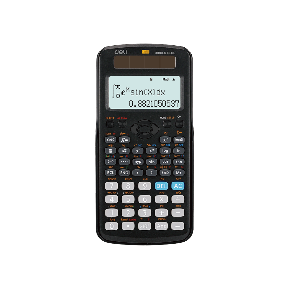 DELI ΑΡΙΘΜΟΜΗΧΑΝΗ ΕΠΙΣΤΗΜΟΝΙΚΗ 417 ΛΕΙΤΟΥΡΓΙΕΣ 17.2x8.3x1.76cm ΜΑΥΡΗ