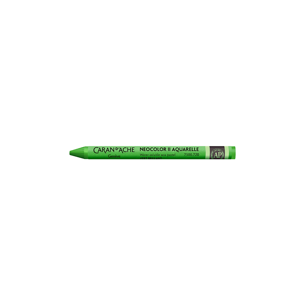 CARAN D'ACHE ΚΡΑΙΓΙΟΝ ΚΕΡΙΝΟ ΑΚΟΥΑΡΕΛΑΣ NEOCOLOR II BRIGHT GREEN 10 ΤΕΜΑΧΙΑ (Το προιόν πωλείται σε μεμονωμένα τεμάχια του ενός)