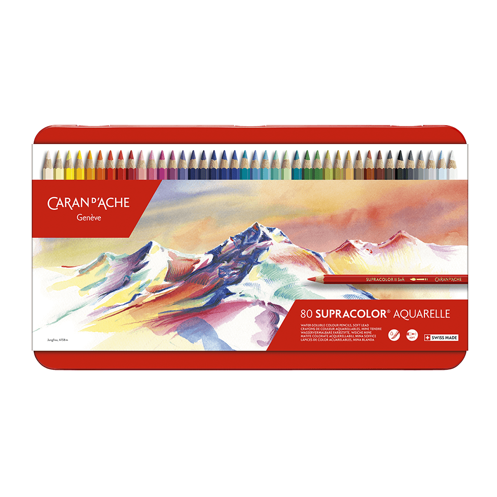 CARAN D'ACHE ΚΡΑΙΓΙΟΝ (ΞΥΛΟΜΠΟΓΙΕΣ) ΑΚΟΥΑΡΕΛΑΣ ΚΟΥΤΙ ΜΕΤΑΛΛΙΚΟ 80 ΧΡΩΜΑ?