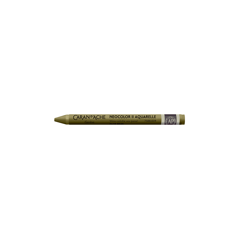 CARAN D'ACHE ΚΡΑΙΓΙΟΝ ΚΕΡΙΝΟ ΑΚΟΥΑΡΕΛΑΣ NEOCOLOR II OLIVE BROWN 10 ΤΕΜΑΧΙΑ (Το προιόν πωλείται σε μεμονωμένα τεμάχια του ενός)