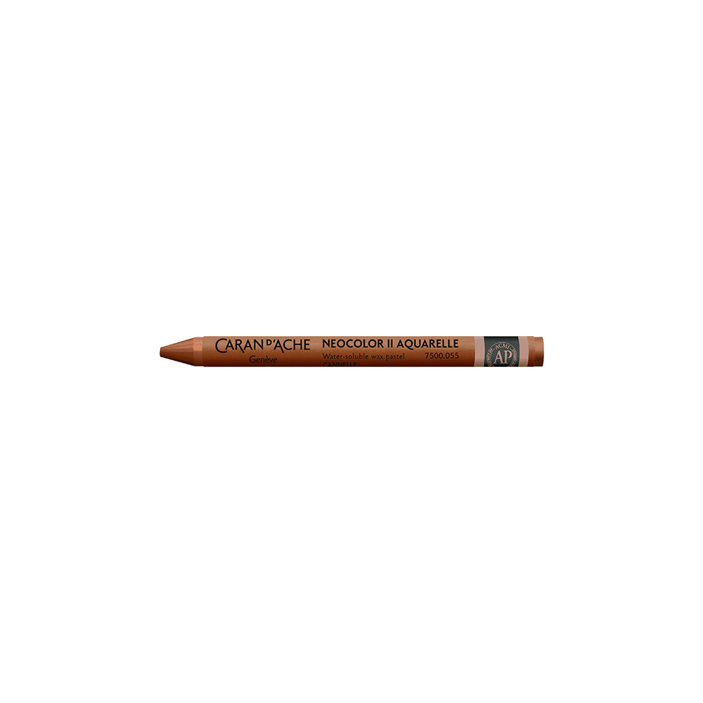 CARAN D'ACHE ΚΡΑΙΓΙΟΝ ΚΕΡΙΝΟ ΑΚΟΥΑΡΕΛΑΣ NEOCOLOR II  CINNAMON 10 ΤΕΜΑΧΙΑ (Το προιόν πωλείται σε μεμονωμένα τεμάχια του ενός)
