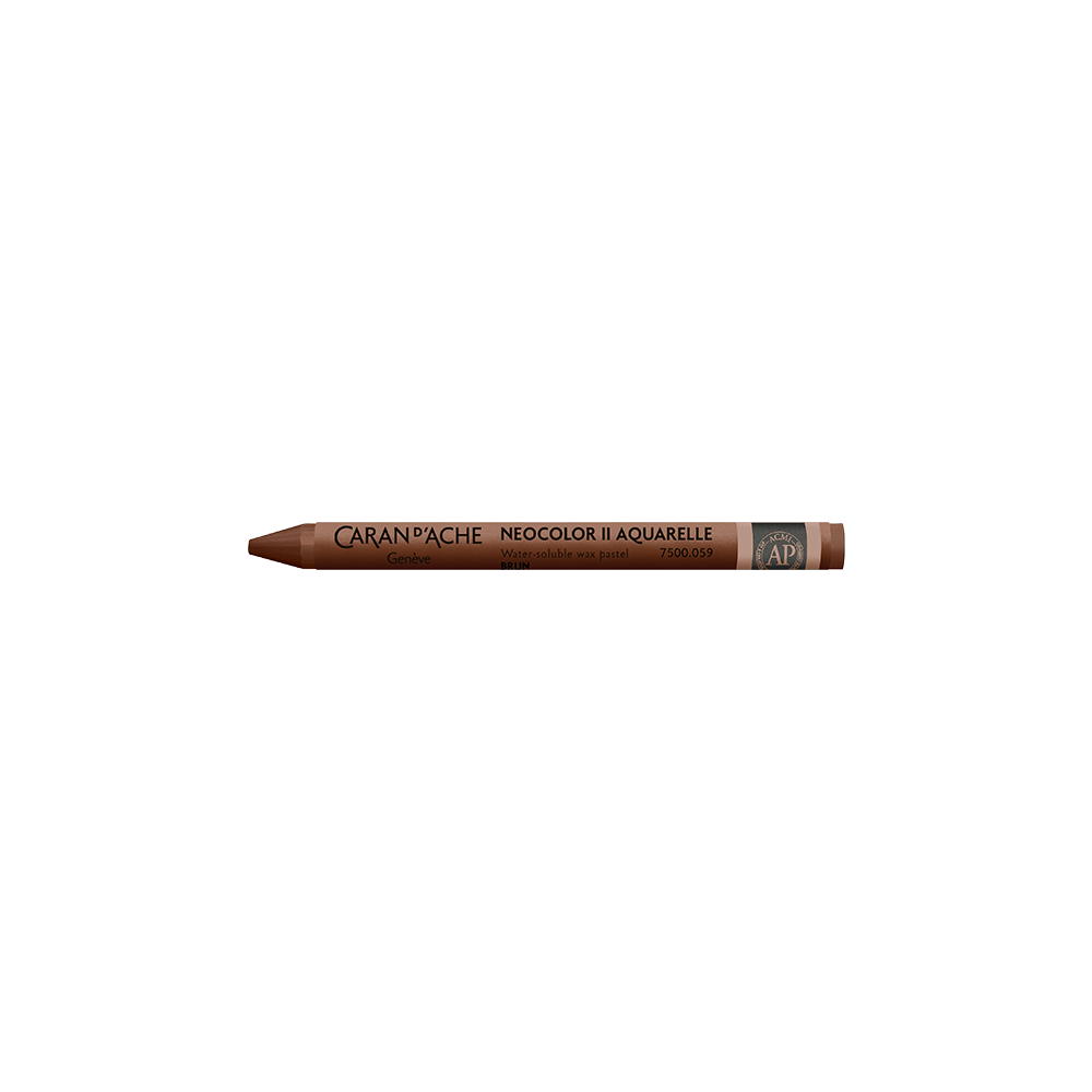 CARAN D'ACHE ΚΡΑΙΓΙΟΝ ΚΕΡΙΝΟ ΑΚΟΥΑΡΕΛΑΣ NEOCOLOR II BROWN 10 ΤΕΜΑΧΙΑ (Το προιόν πωλείται σε μεμονωμένα τεμάχια του ενός)