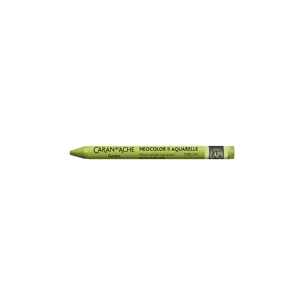 CARAN D' ACHE ΚΡΑΙΓΙΟΝ ΚΕΡΙΝΟ ΑΚΟΥΑΡΕΛΑΣ NEOCOLOR II LIGHT OLIVE 10 ΤΕΜΑΧΙΑ (Το προιόν πωλείται σε μεμονωμένα τεμάχια του ενός)
